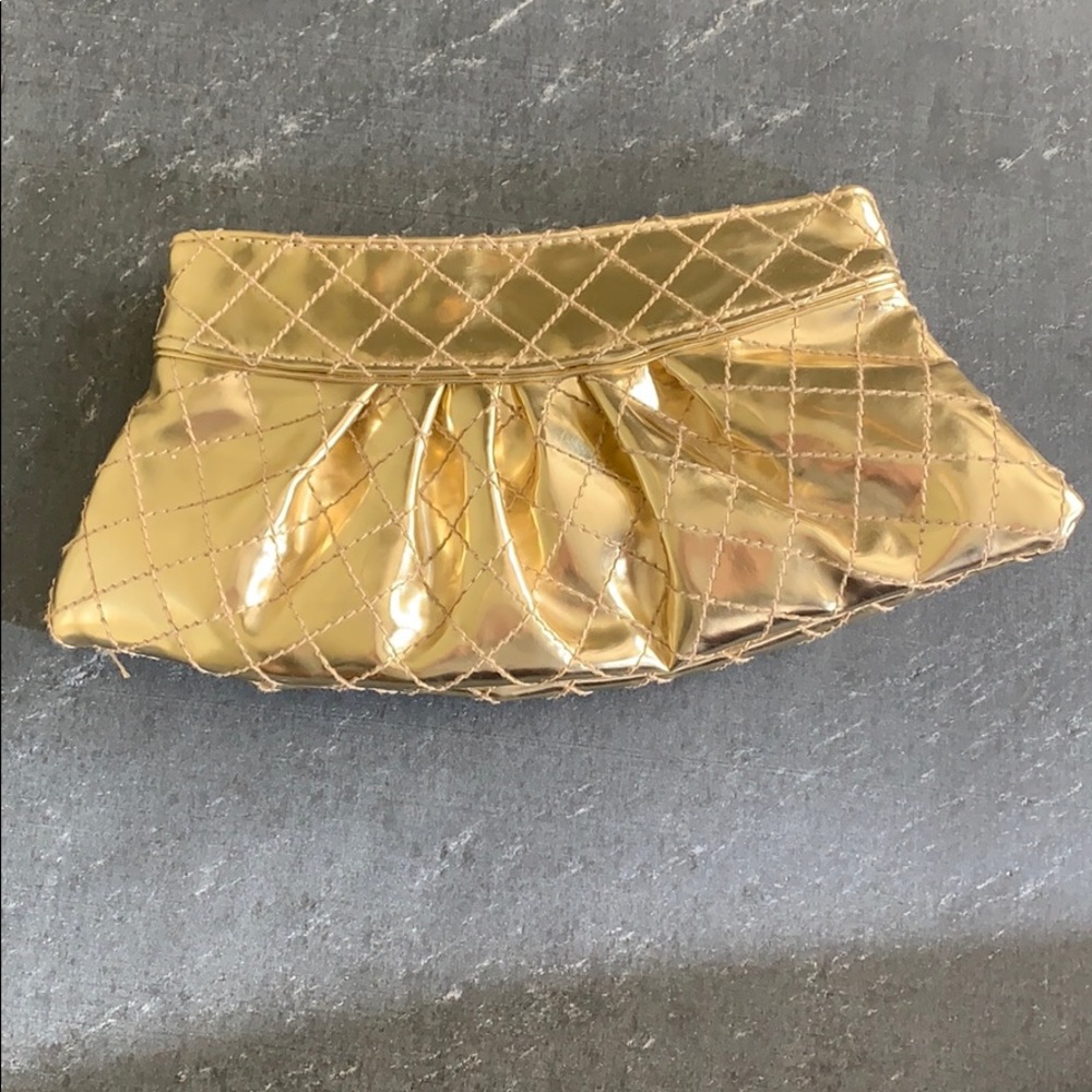Small Metallic Gold Evening Bag